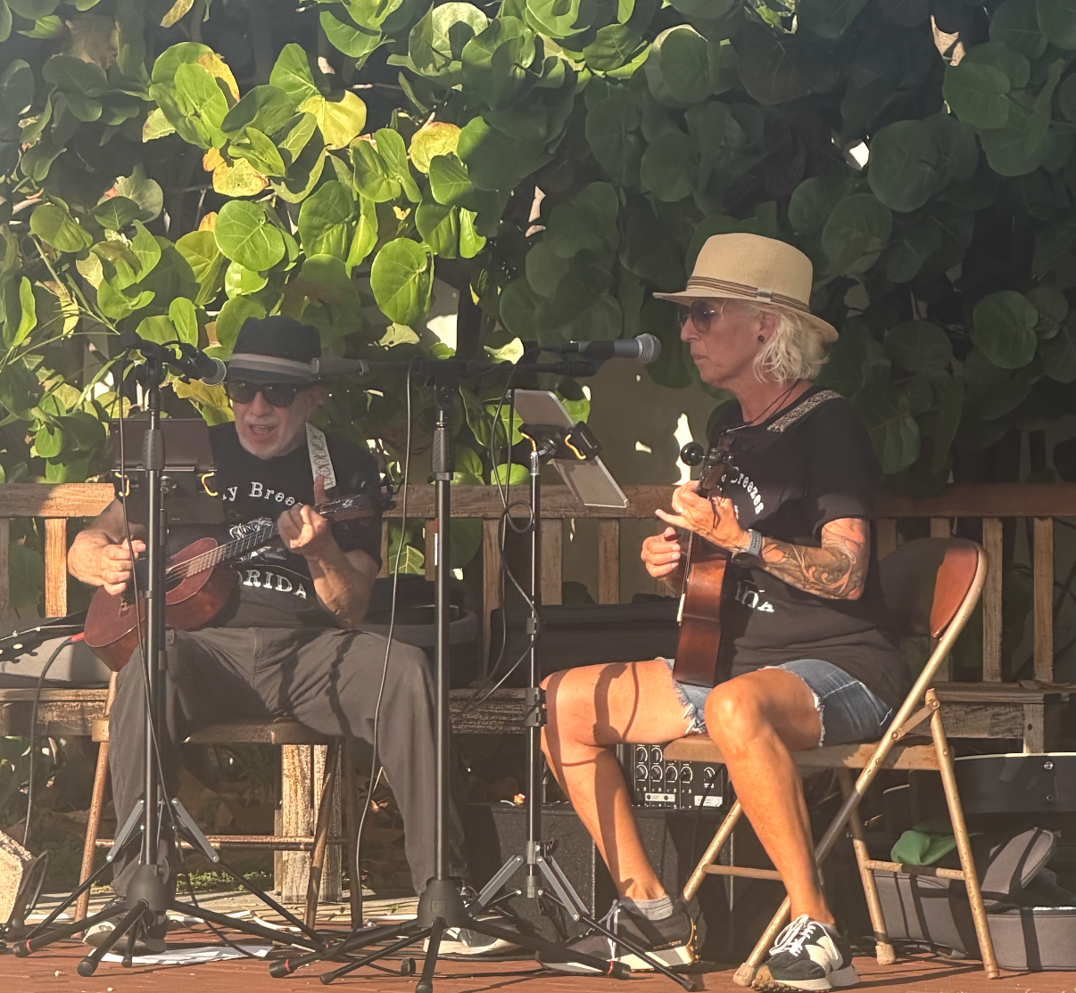 The Stray Tones performing at Briny Breezes